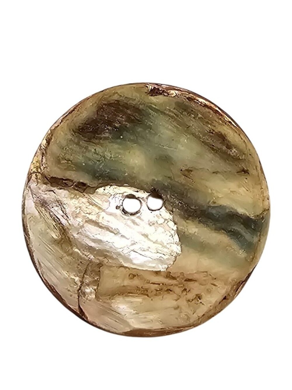 Antique Carved Shell Button P01 - Picture 3 of 6